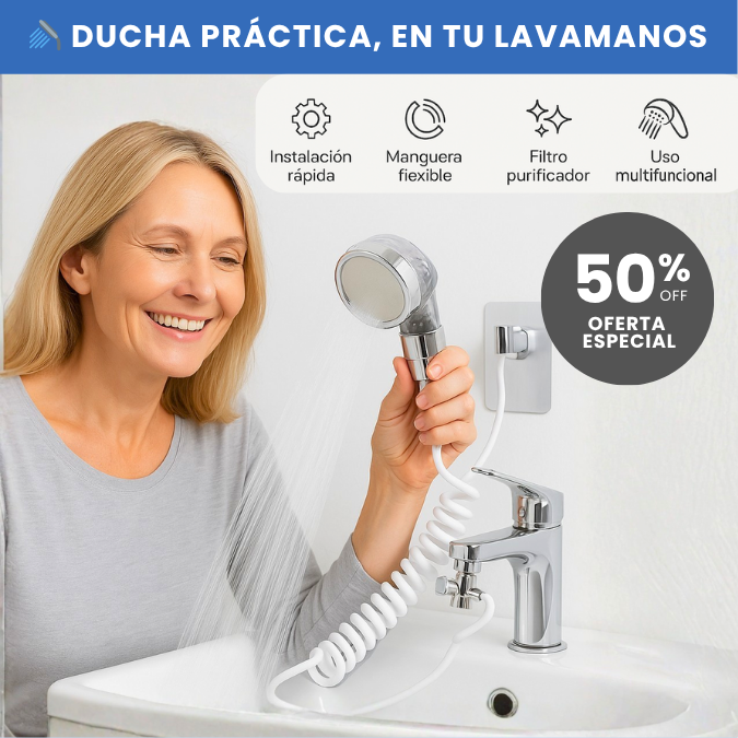 Adaptador de Ducha para Lavamanos | Convierte tu grifo en una ducha práctica 💧