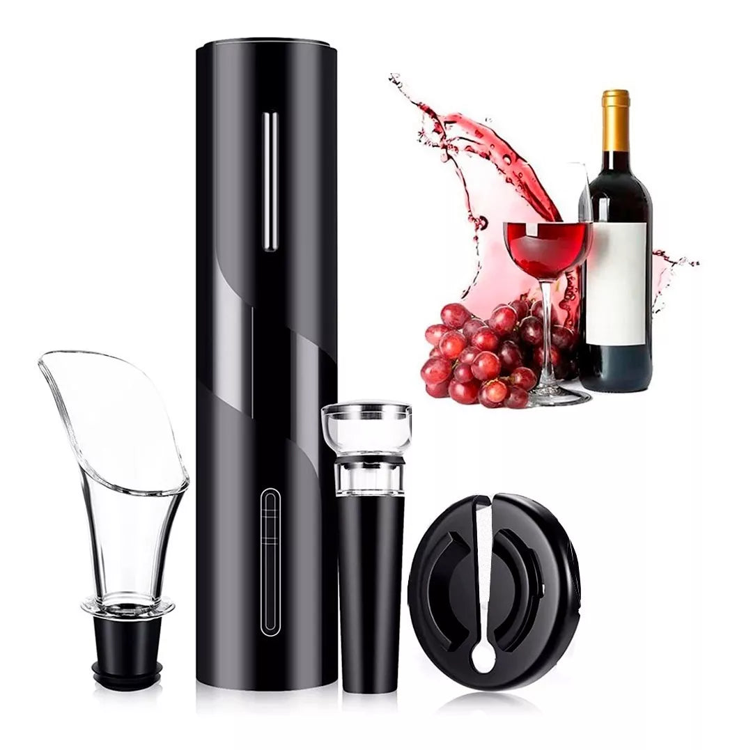 Set sacacorchos eléctrico 4 en 1 - Tecnología y elegancia para abrir tu vino